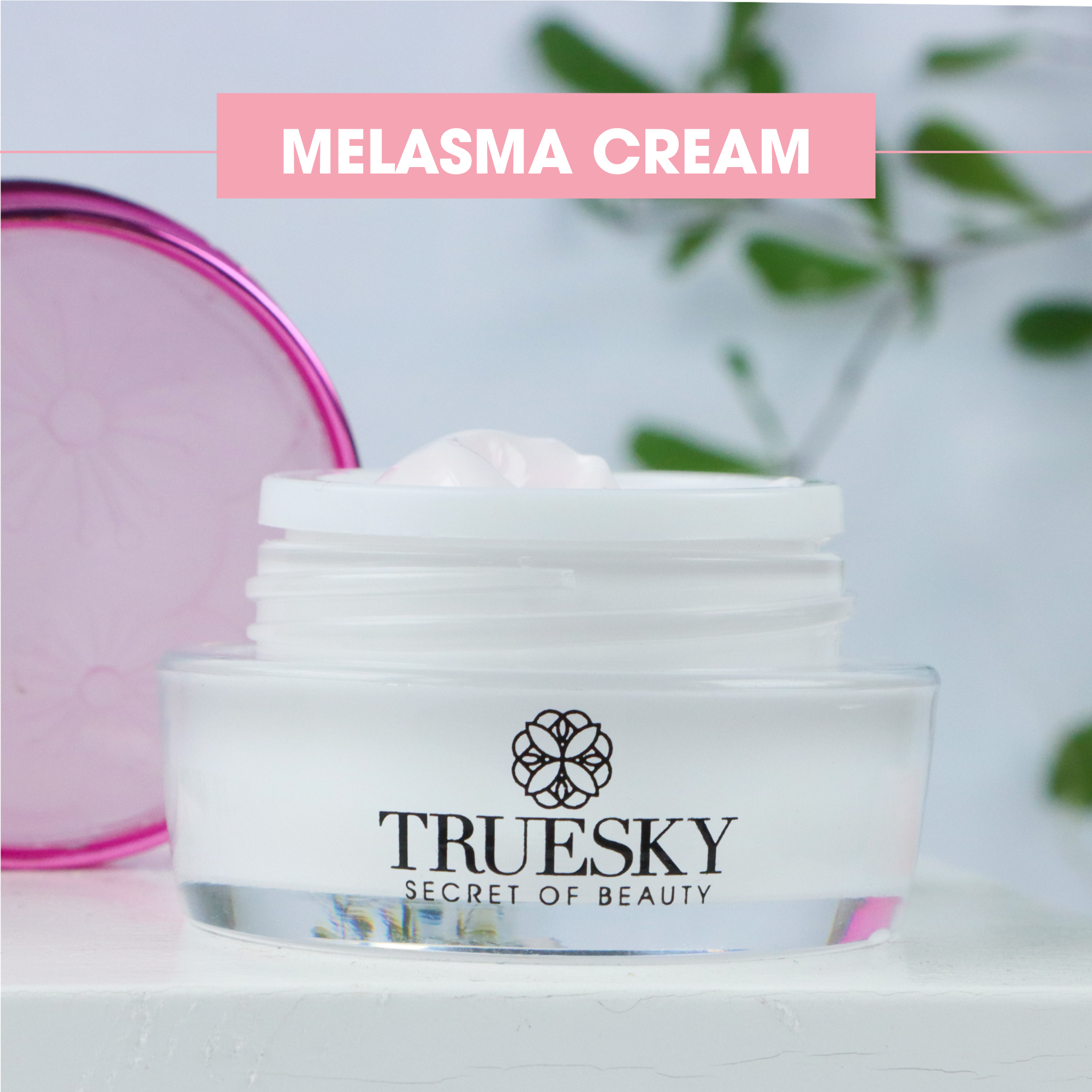 Bộ sản phẩm làm mờ nám da mặt Truesky V04 gồm 1 kem nám da Melasma Cream 15g + 1 gel tẩy tế bào chết Scrub Gel 60ml + 3 miếng mặt nạ trắng da Truesky