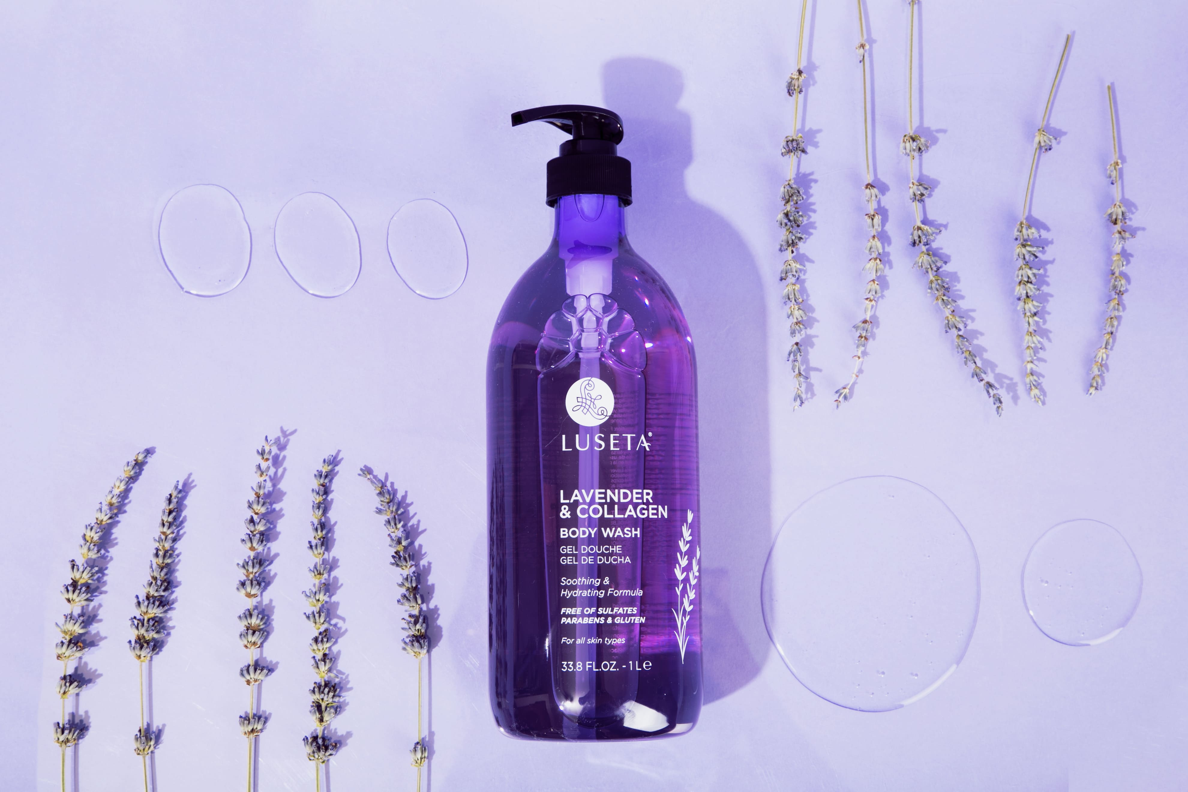 Sữa tắm LUSETA Lavender &amp; Collgen 1000ml