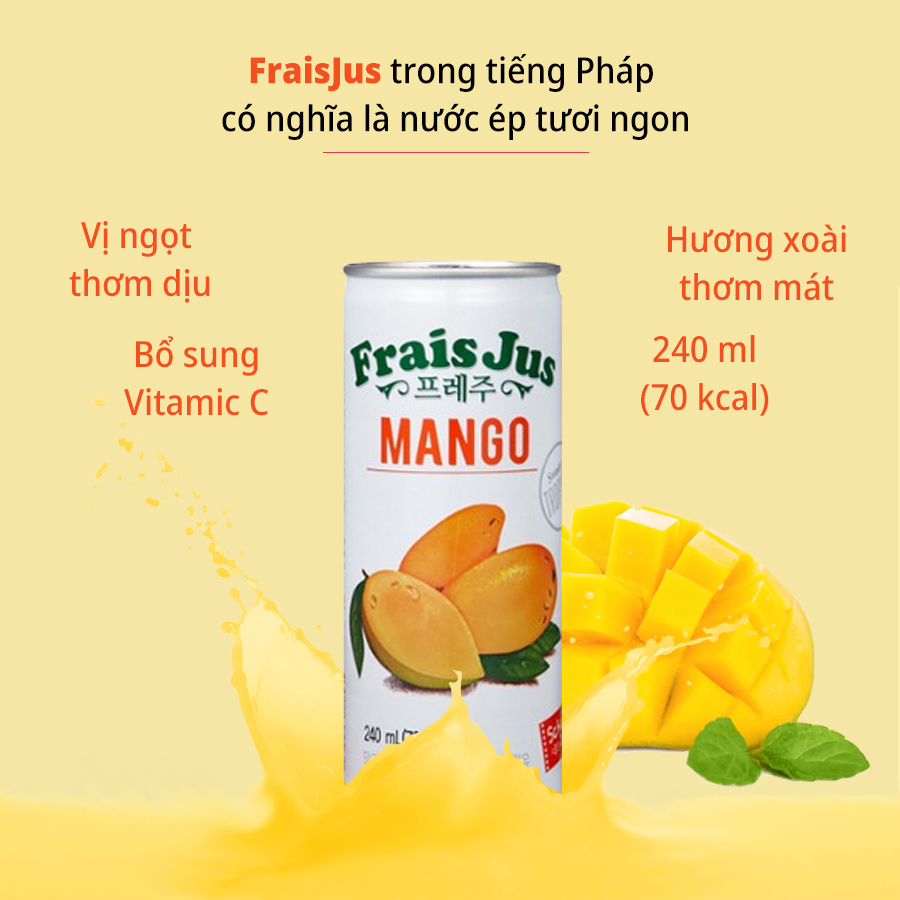 Nước ép xoài Frais Jus - Frais Jus Mango 240 ml