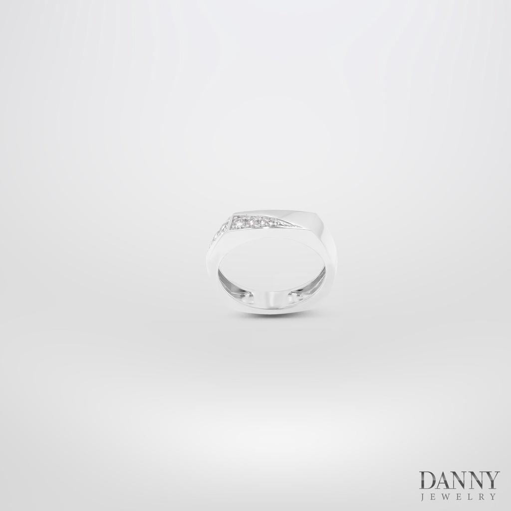 Nhẫn Đôi Danny Jewelry Bạc 925 Đính Đá CZ Xi Rhodium N0084/N0085