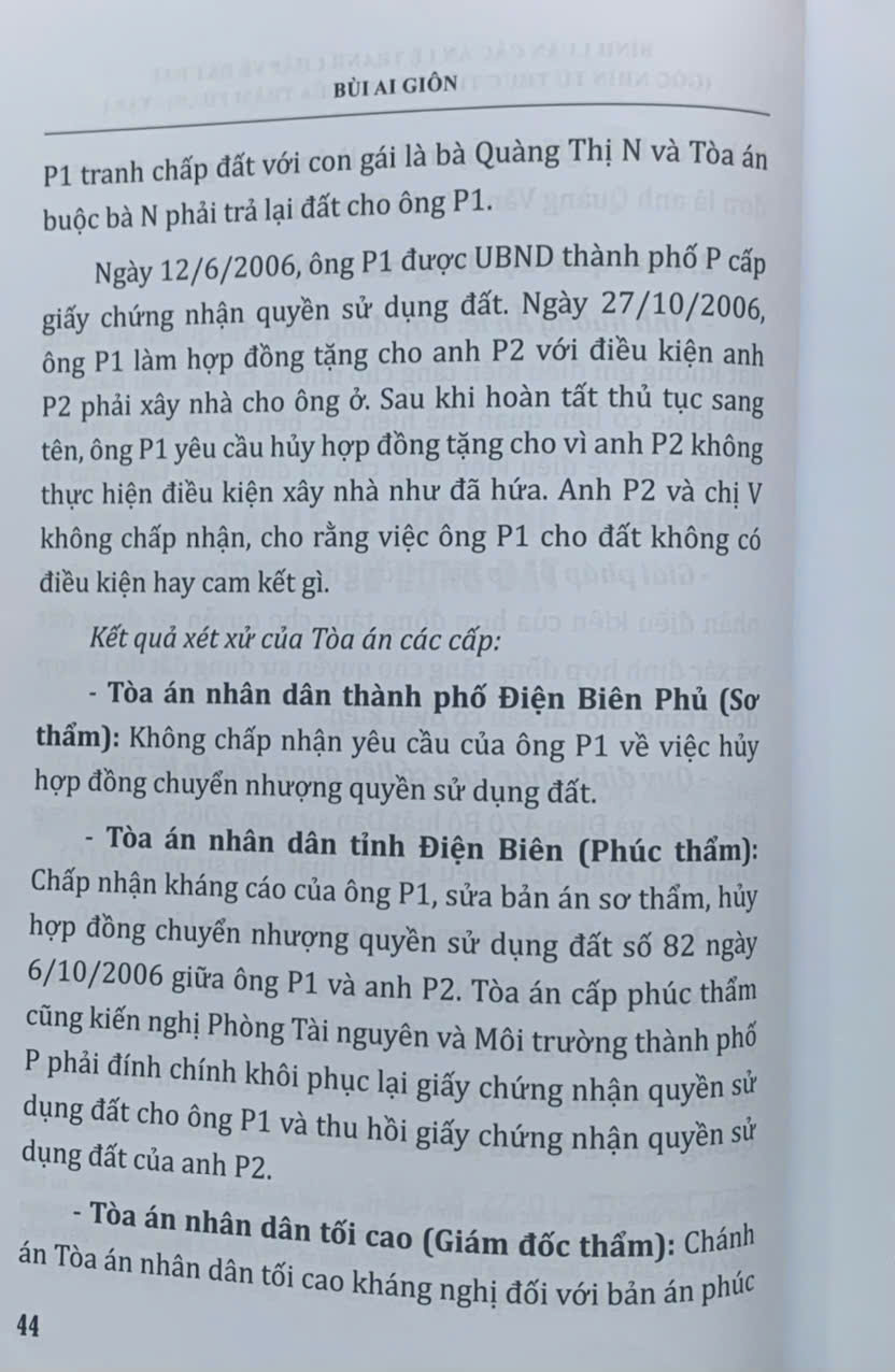 Bình luận các án lệ tranh chấp về đất đai – Góc nhìn từ thực tiễn xét xử của Thẩm phán (tập 1 và 2)