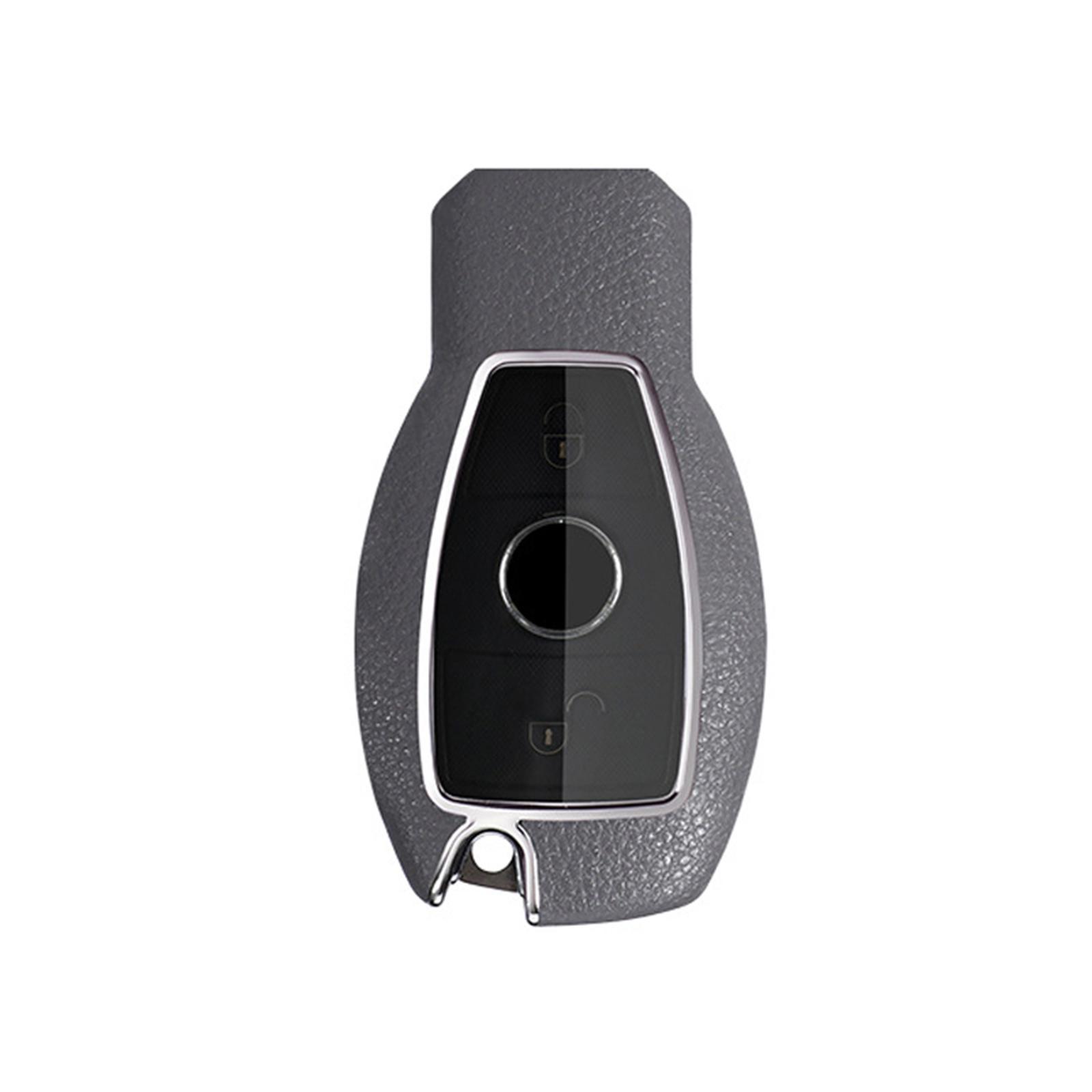 Car Key Fob Case Holder Protector for Mercedes- A B Class ml Gray