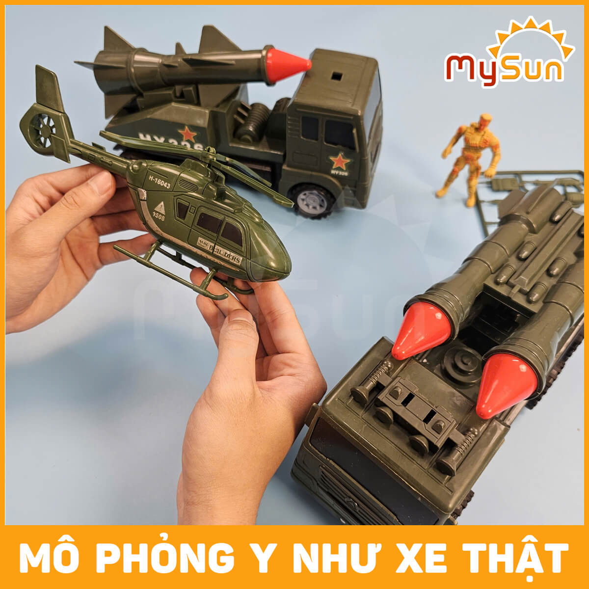 Mô hình xe cứu hỏa đồ chơi bộ mô hình xe ô tô thang cứu hỏa cho bé MySun