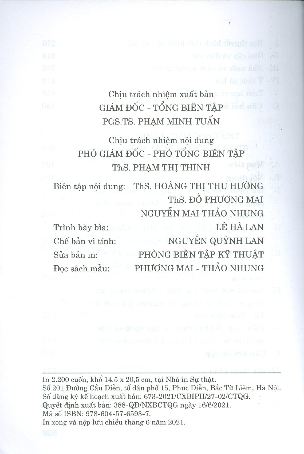 Giáo Trình Triết Học Mác – Lênin (Dành Cho Bậc Đại Học Hệ Chuyên Lý Luận Chính Trị) - Bộ mới năm 2021