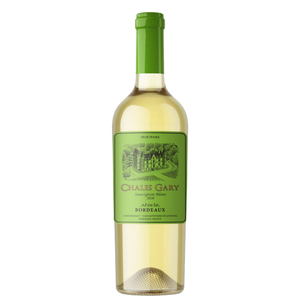 Rượu Vang Pháp Chales Gary Bordeaux Sauvignon Blanc 750ml 13.5%
