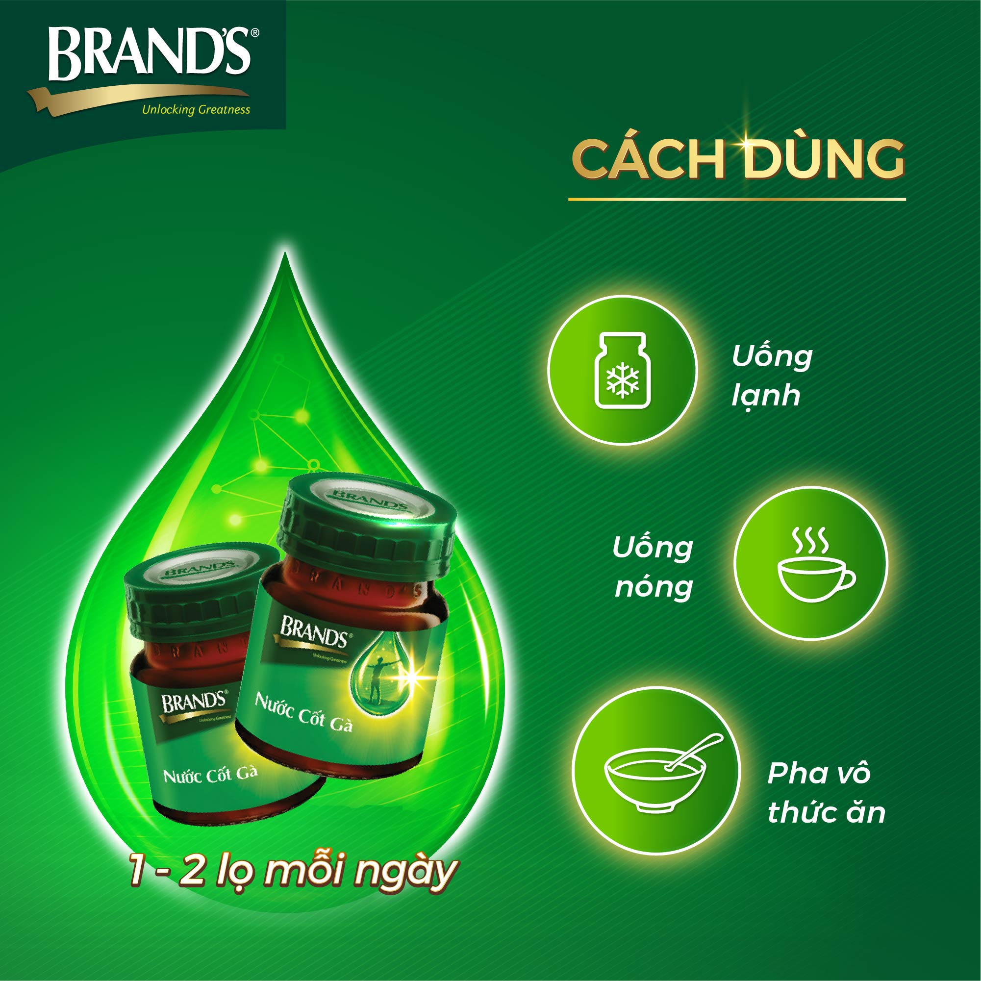 Combo 4 Nước cốt gà BRAND'S Vị Truyền Thống
