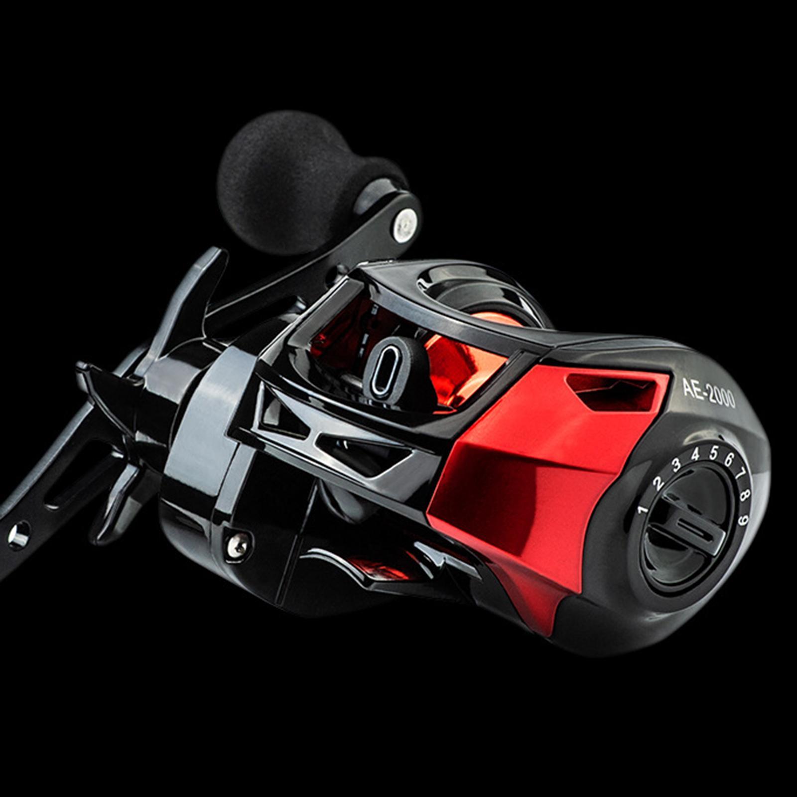 2xBaitcasting Reels 7.2:1 Gear Ratio Fishing Reel 8kg Max Drag Right Hand