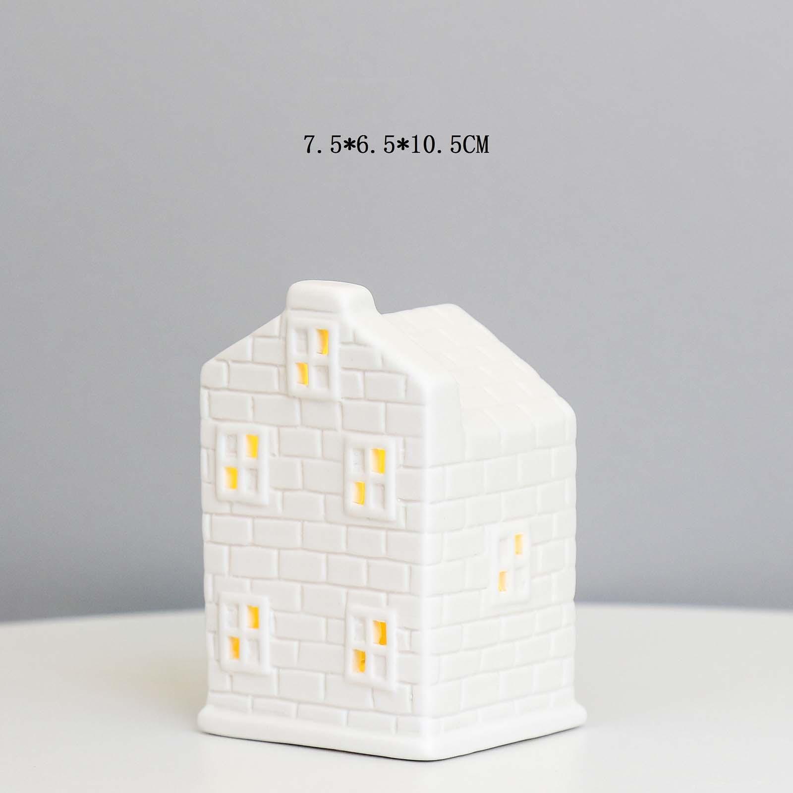 Ceramic House Candle Holder Minimalist modern for Wedding church home