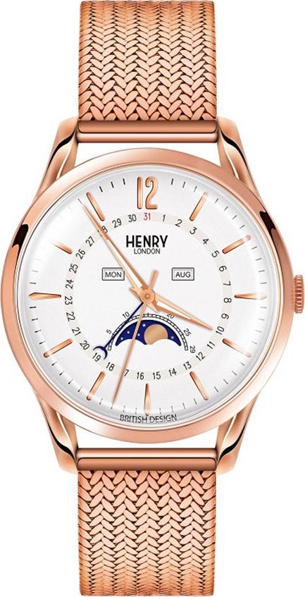 Đồng Hồ Dây Thép Không Gỉ Henry London HL39-LM-0162 Richmond (38.5mm) + Dịch Vụ Khắc Tên