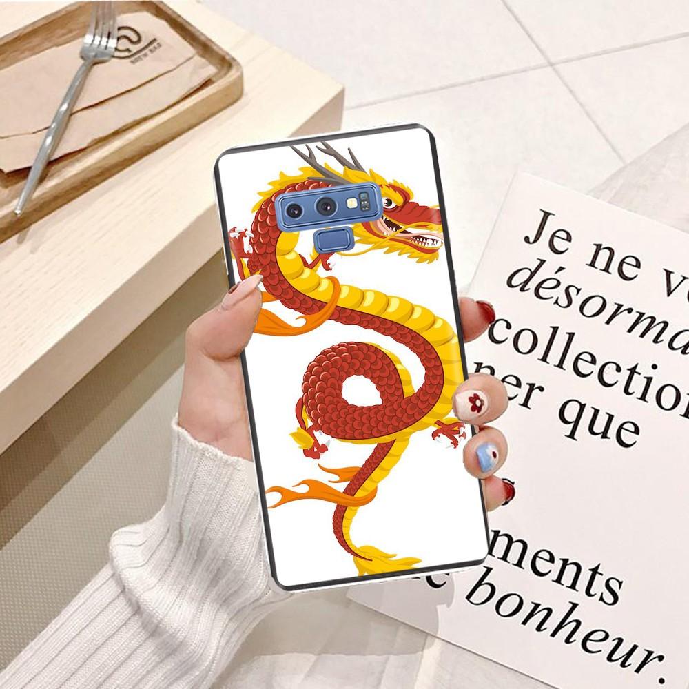 Ốp lưng dành cho điện thoại Samsung Note 5 Viền dẻo TPU hình Rồng Xanh