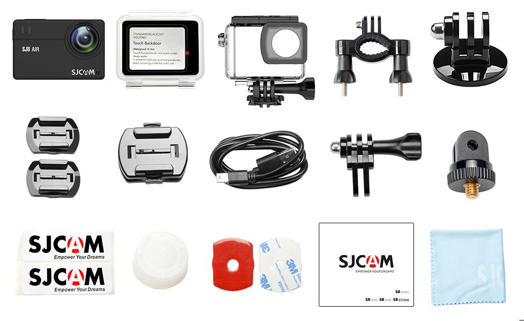 SJCAM SJ8Air Màn hình cảm ứng Camera hành động 14MP WiFi 1200mAh DV Camera điều khiển từ xa Camera thể thao chống nước Full Box