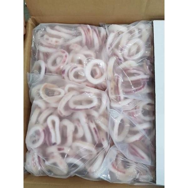 Mực ống cắt khoanh ngon chất lượng 1kg