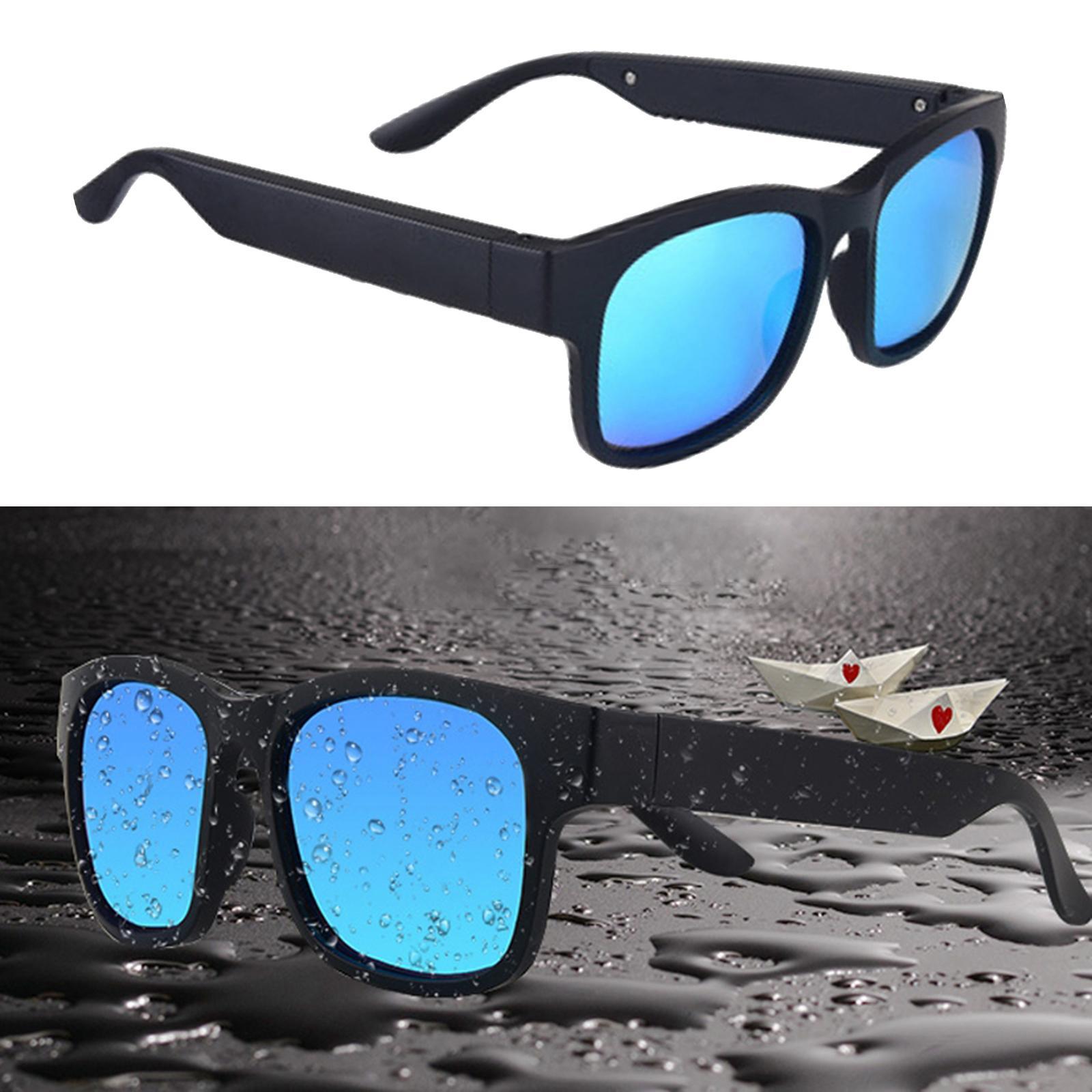 Traveling Smart Glasses Sunglasses Bluetooth Wireless Headset Blue