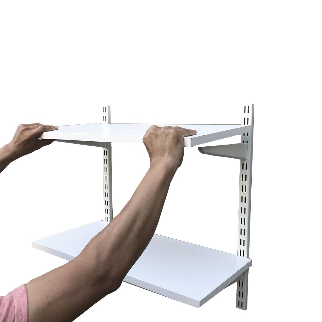 Kệ Ray Tường SMLIFE Railshelf 3 Tầng H120cm - Kệ Sách Treo Tường Tùy Biến Kích Thước &amp; Vị Trí Hiện Đại Cho Căn Hộ Nhỏ