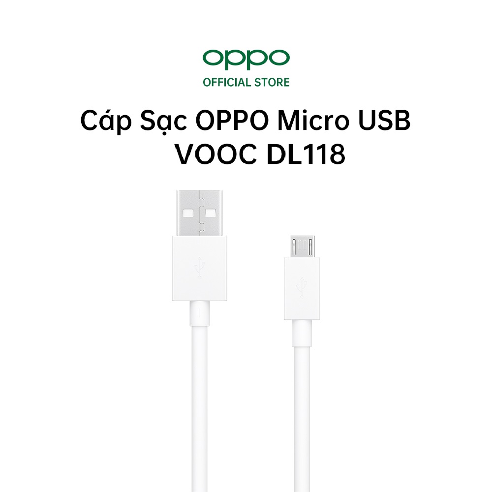 Cáp Sạc OPPO Micro USB SuperVOOC DL118 - Hàng Chính Hãng