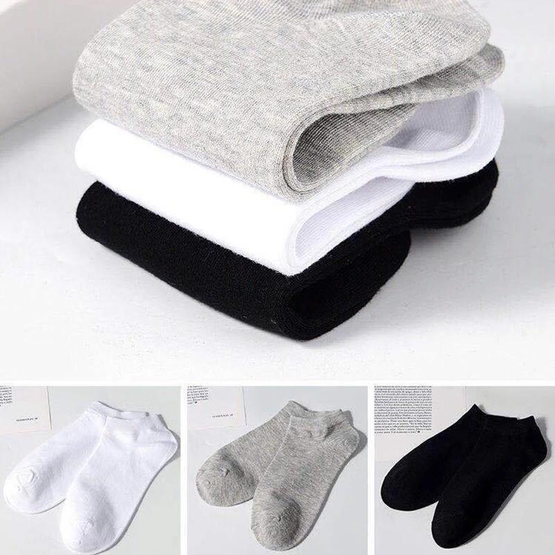 Vớ Thể Thao Bằng Cotton Thoáng Khí Màu Sắc Đơn Giản Cho Nam Nữ