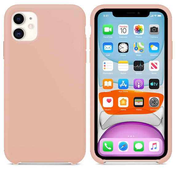 Ốp Silicon cho iPhone 11 - Màu hồng