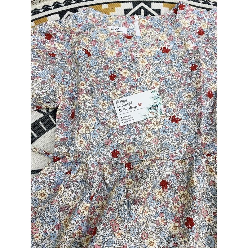 Váy Babydoll Hoa Nhí Vintage Siêu Dễ Thương