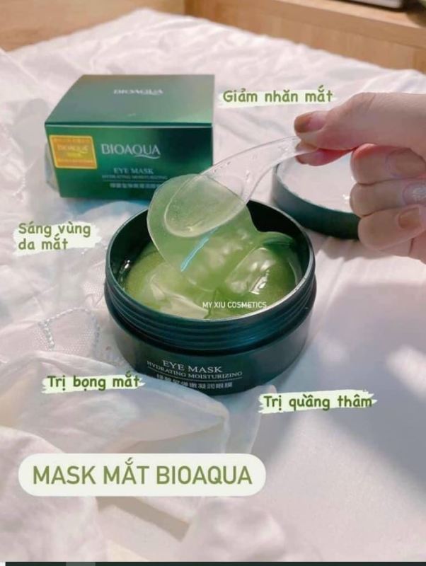 Hộp 60 Miếng Mặt Nạ giảm Quầng Thâm Và Bọng Mắt BIOAQUA