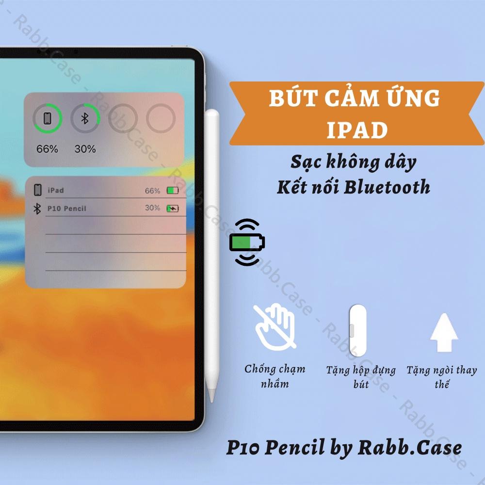 Bút cảm ứng chống chạm nhầm, vẽ nét nghiêng, sạc không dây cho Tablet Táo cạnh vuông, thay được ngòi kim loại