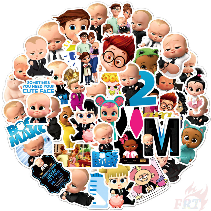 Set 30 Sticker The Boss Baby Nhóc Trùm Siêu Quậy