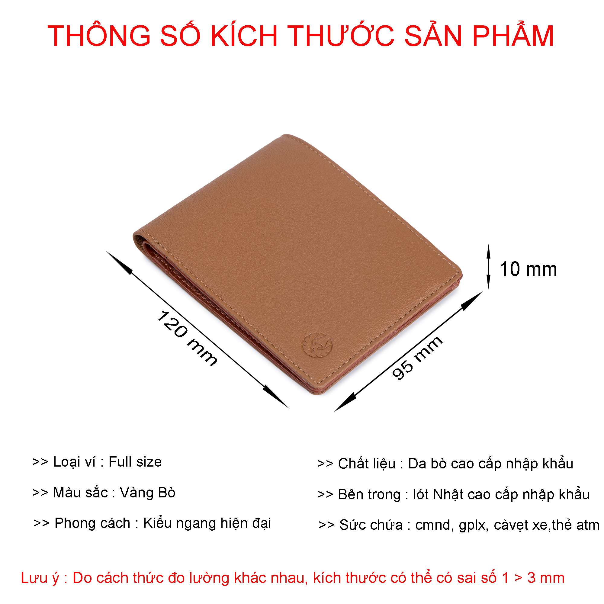 Hình ảnh Ví Da Bò Nam KEIO NIPPON Cao Cấp Nhập Khẩu Italia, Khóa Kéo, Kích Thước 12x9,5cm DBNKK12