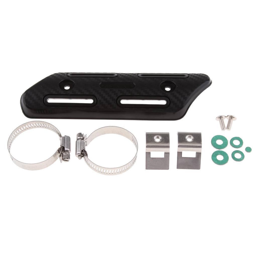 Universal Motorcycle Exhaust Heat  Pipe Protector   Black
