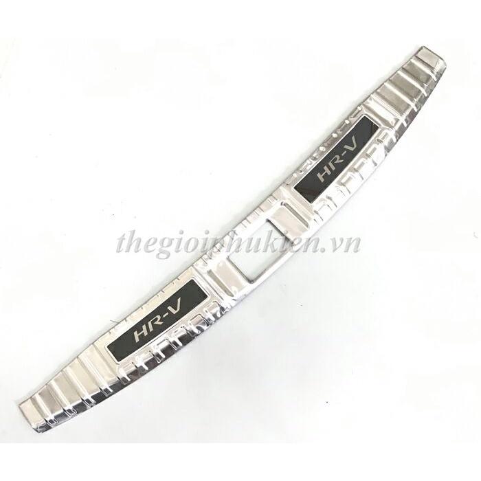 BỘ SẢN PHẨM Nẹp bước chân và ốp chống trầy cốp Honda HRV, HR-V - Mẫu Inox