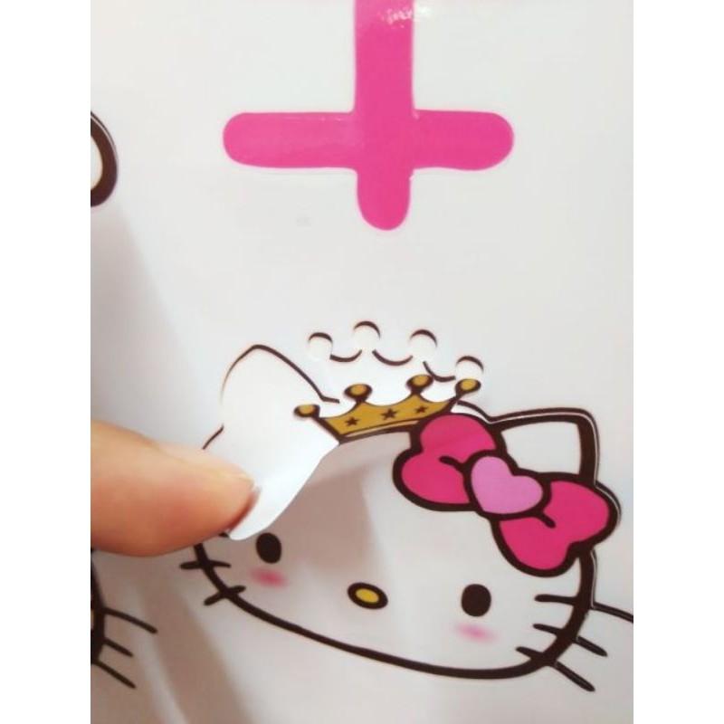 DECAL DÁN Ổ ĐIỆN/NÓN/ĐỒ DÙNG  KITTY HOUSE