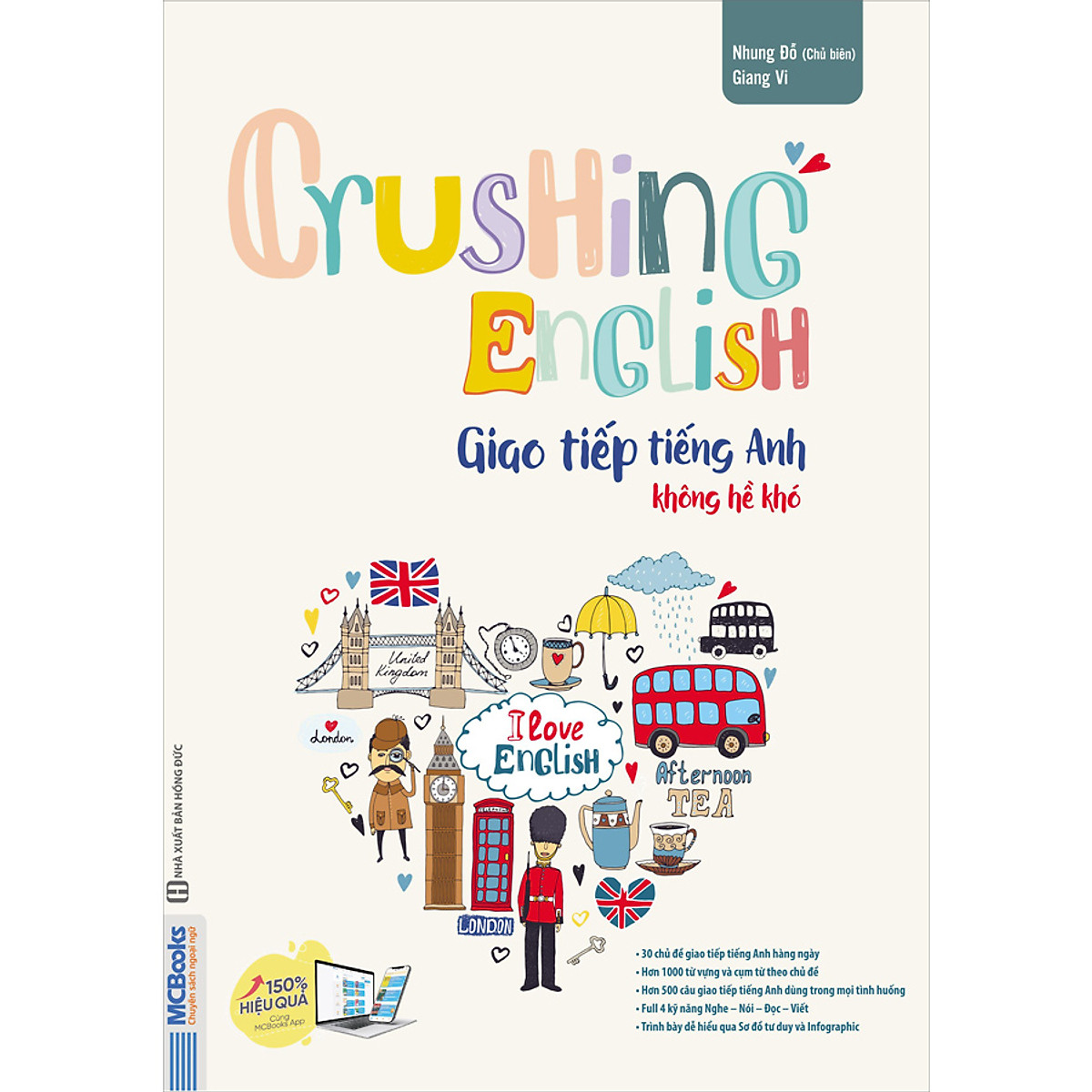 Crushing English - Giao Tiếp Tiếng Anh Không Hề Khó (Học Cùng App MCBooks) - MinhAnBooks