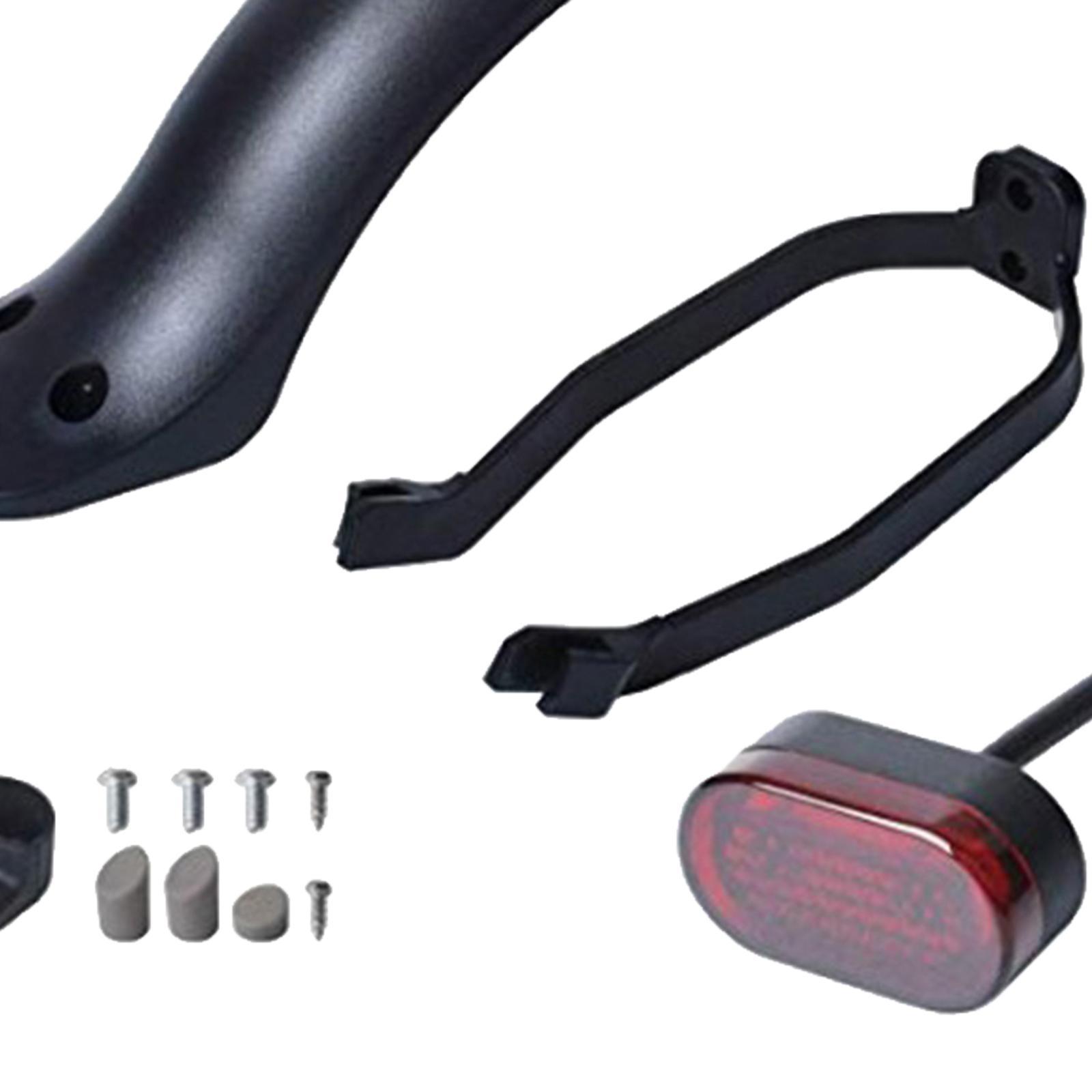 Rear Replacement Set Mudguard Bracket Hook for Electric Scooter Black