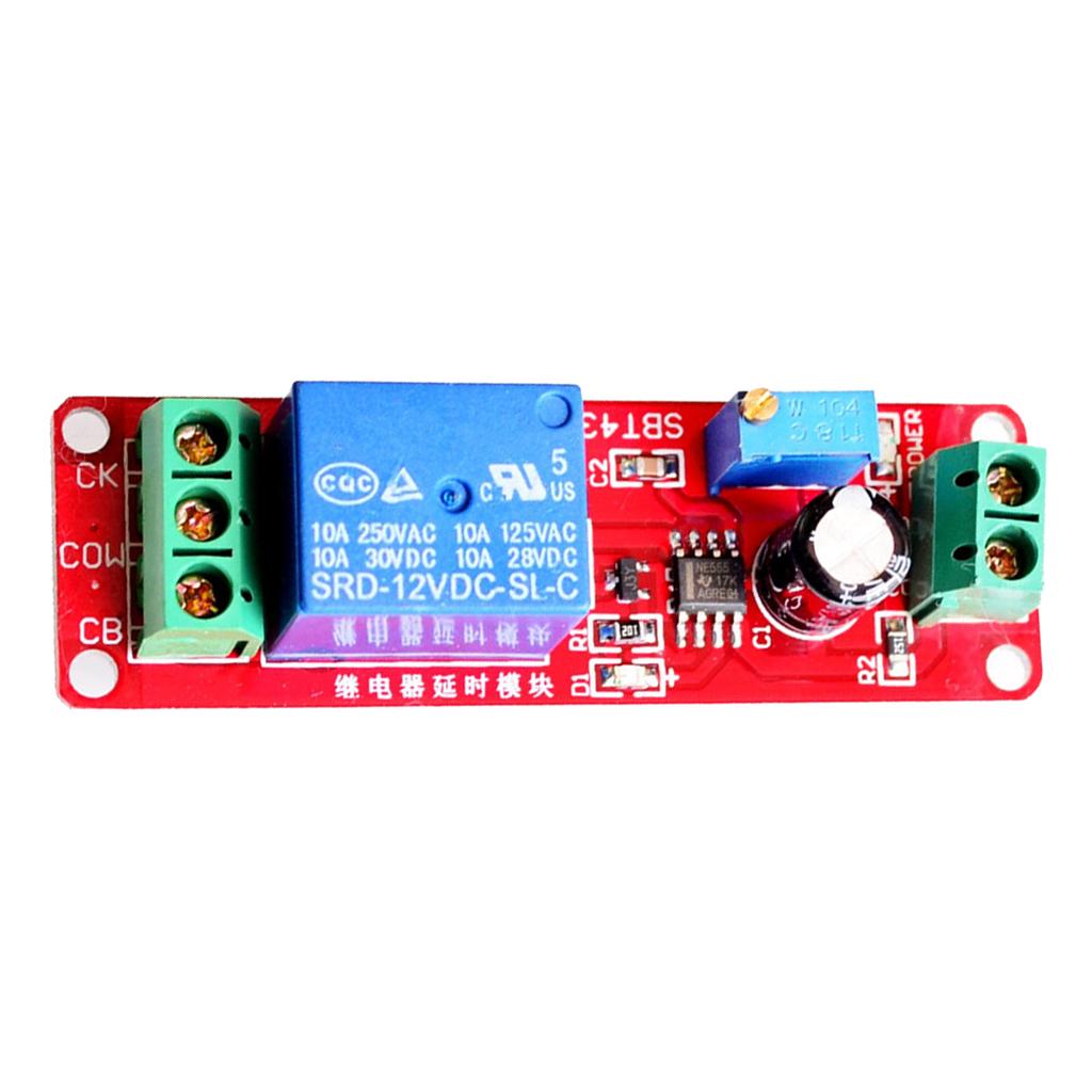 NE555 DC 12V Delay Timer Switch Adjustable Module 0 to 10 Second