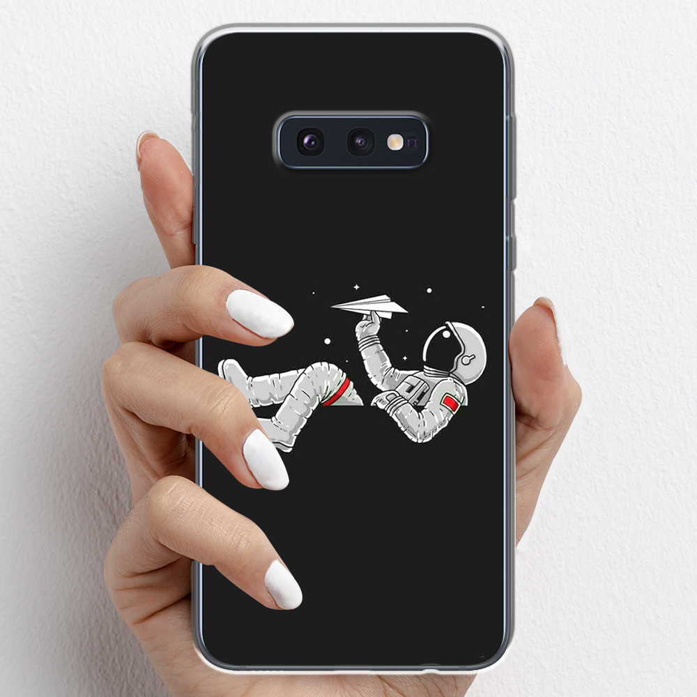 Ốp lưng cho Samsung Galaxy S10E nhựa TPU mẫu Phi hành gia