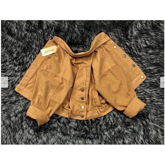 Áo khoác kaki nữ nút lưng