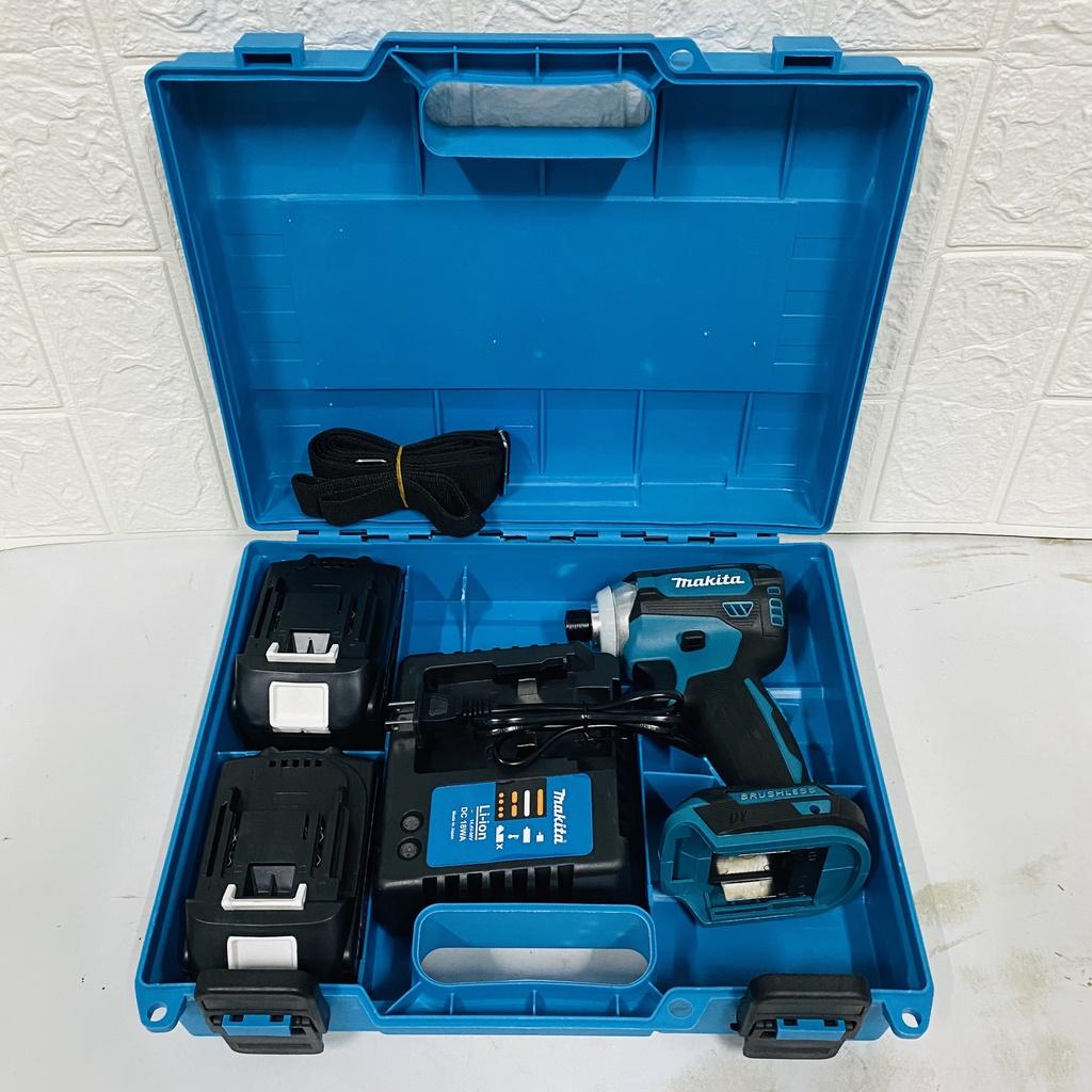 Máy bắn vít Makita không chổi than - máy chuyên vít MAKITA 2 pin khủng 10 cell - máy bắn vít chuyên nghiệp