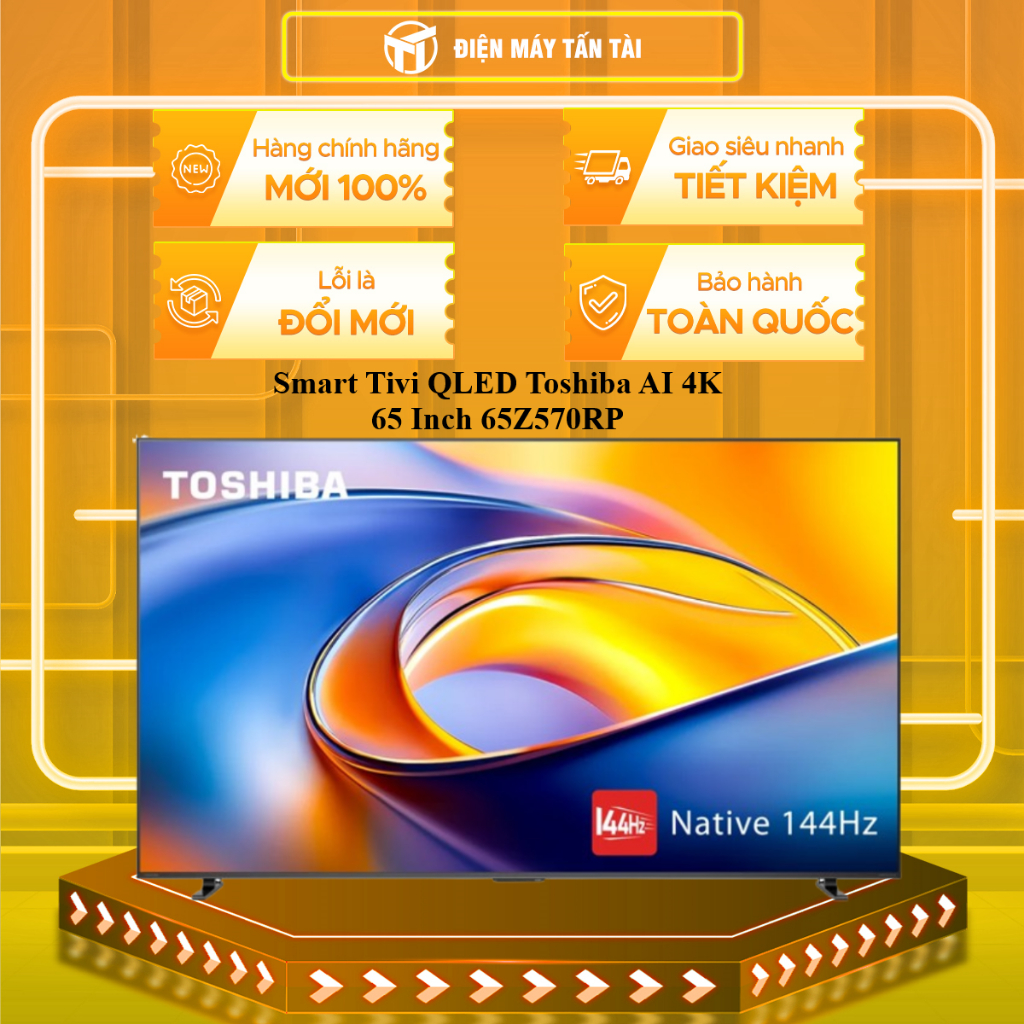 65Z570RP - Smart Tivi QLED Toshiba AI 4K 65 Inch 65Z570RP - HÀNG CHÍNH HÃNG - GIAO HCM