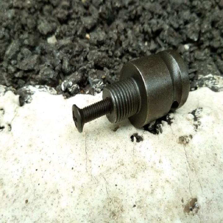 GIÁ RẺ!!!Đầu Chuyển Bulong1/2 Sang Đầu Kẹp Mũi Khoan 13ly Khóa Tay