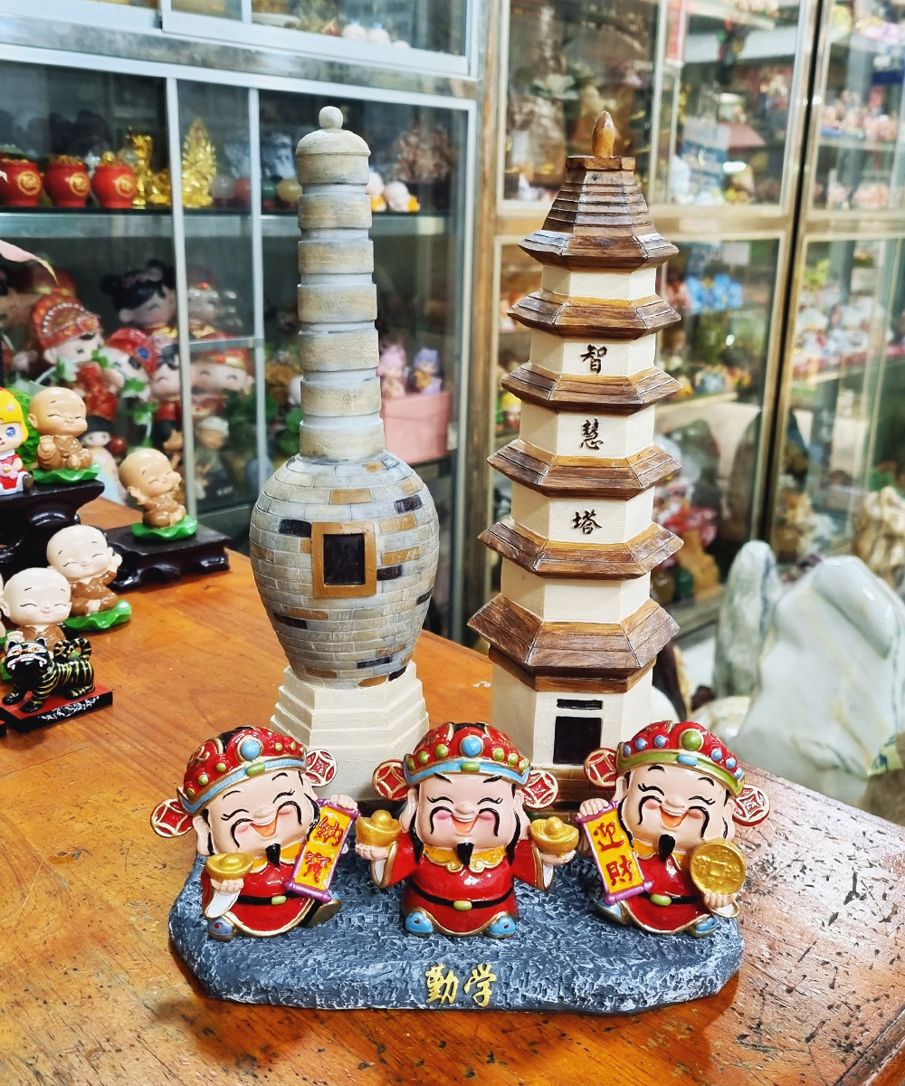 Bộ Tháp Trí Tuệ Tàng Kinh Các - tháp trang trí - không kèm tượng