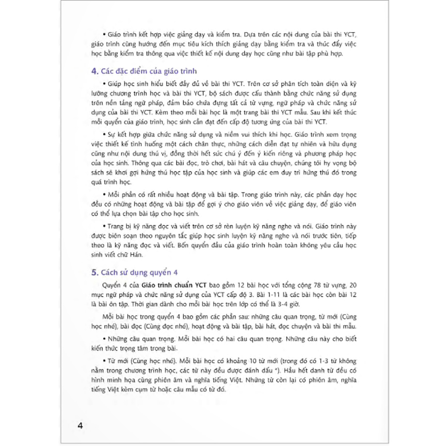 Giáo Trình Chuẩn YCT 4 (Kèm file MP3)