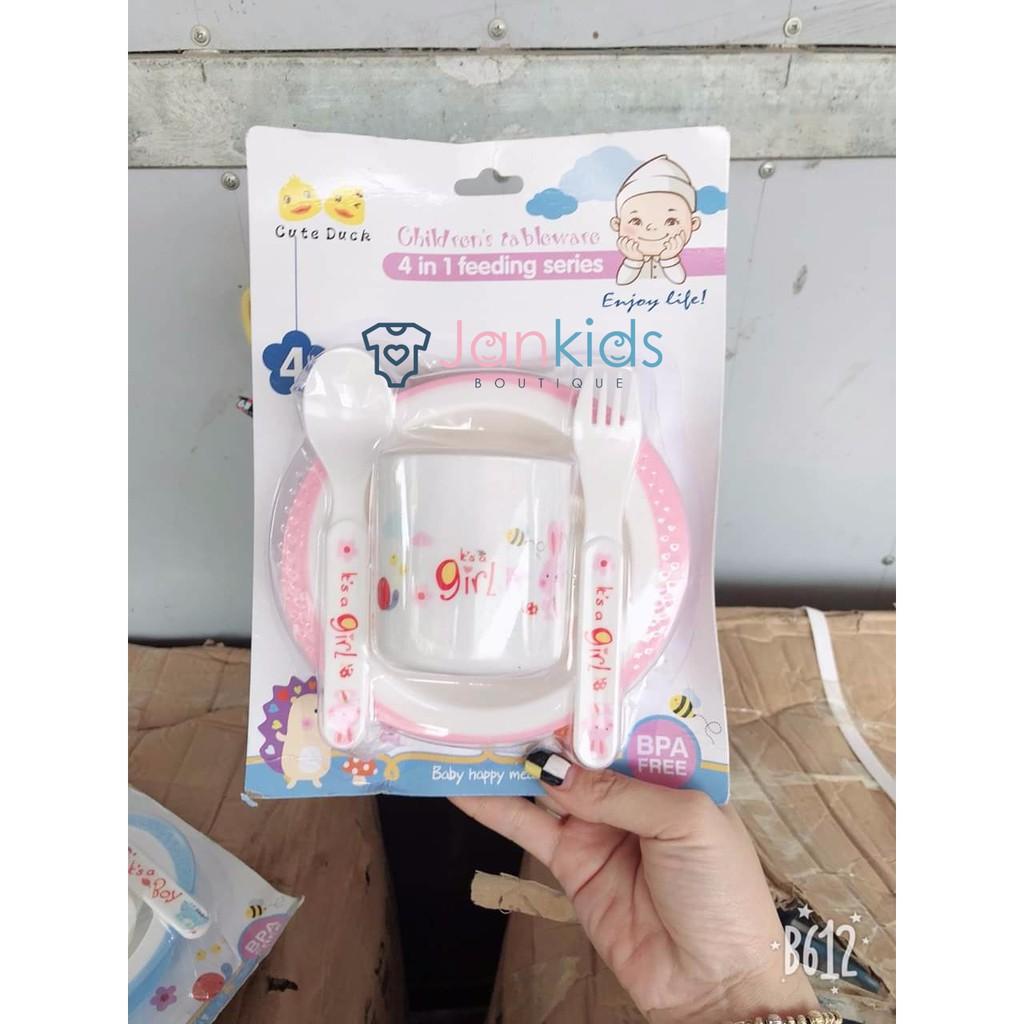 Bộ bát ăn dặm 4 chi tiết cho bé