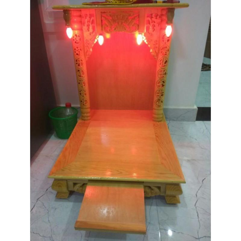 Bàn thờ thần tài gỗ sồi size 36 cm