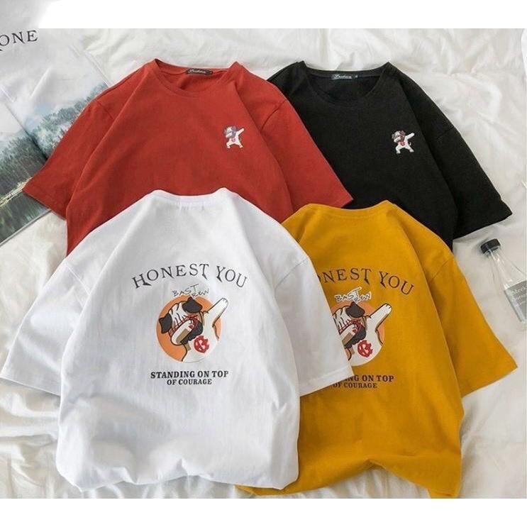 Áo Thun Nam Unisex Cotton Tay Lỡ Honest