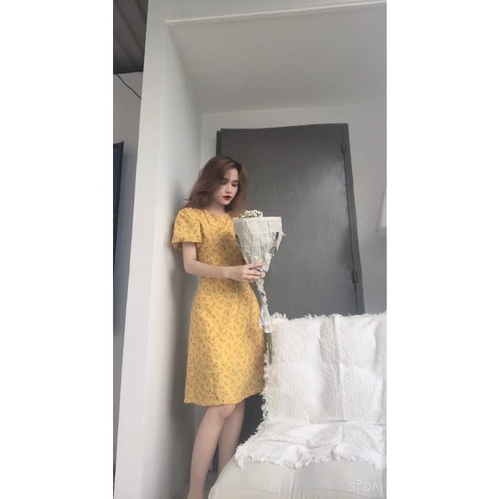 Đầm Hoa Cổ Tròn - D0552