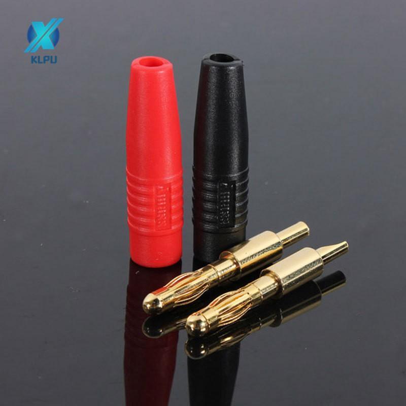Set 4 Đầu Cắm Bắp Chuối Mạ Vàng 4mm Cho Loa