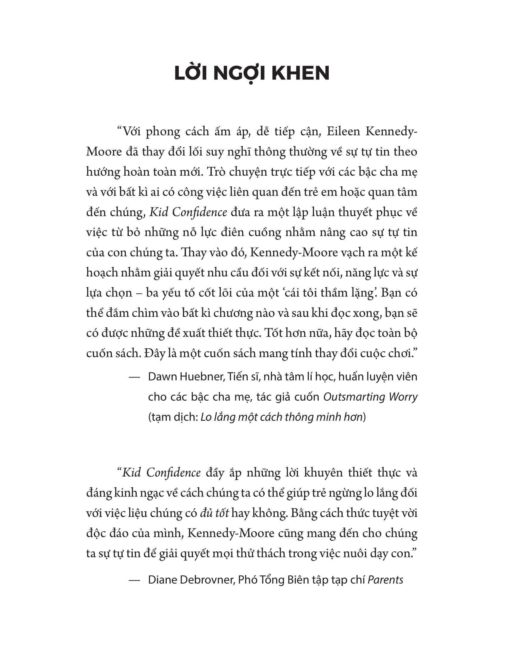 Sách - Kid Confidence - Xây Dựng Sự Tự Tin Cho Trẻ