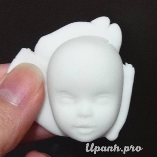 Khuôn Chibi Silicone Làm Mặt Búp Bê Chibi, Tượng Chibi Bánh Bao Đại