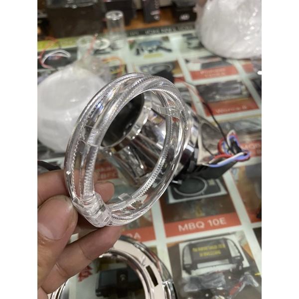 Chụp xi mạ có led vòng lắp đèn bi