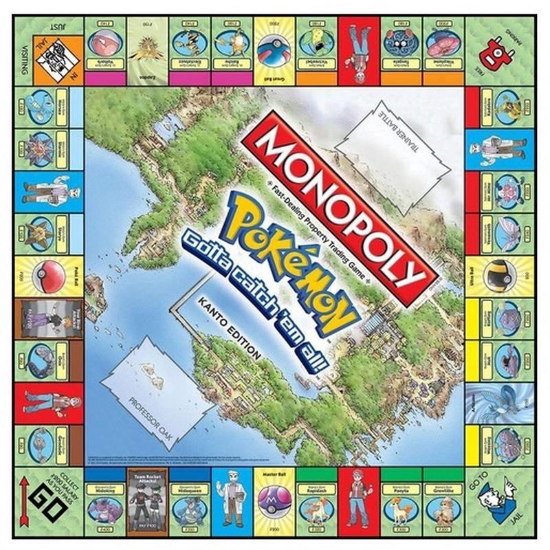 Cờ Tỷ Phú MONOPOLY POKEMON EDITION Board Game Pokemon Kanto Edition Family Boardgame Cờ tỉ phú