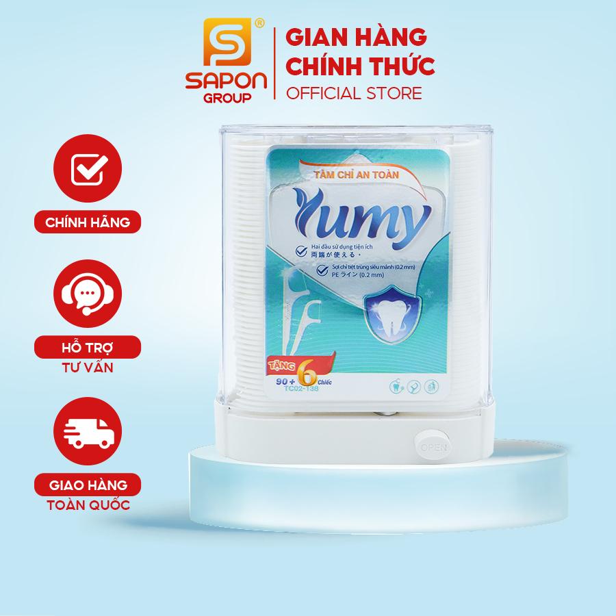 Tăm chỉ hộp tự động gia đình YUMY size M [TC02-138] hộp 96 chiếc