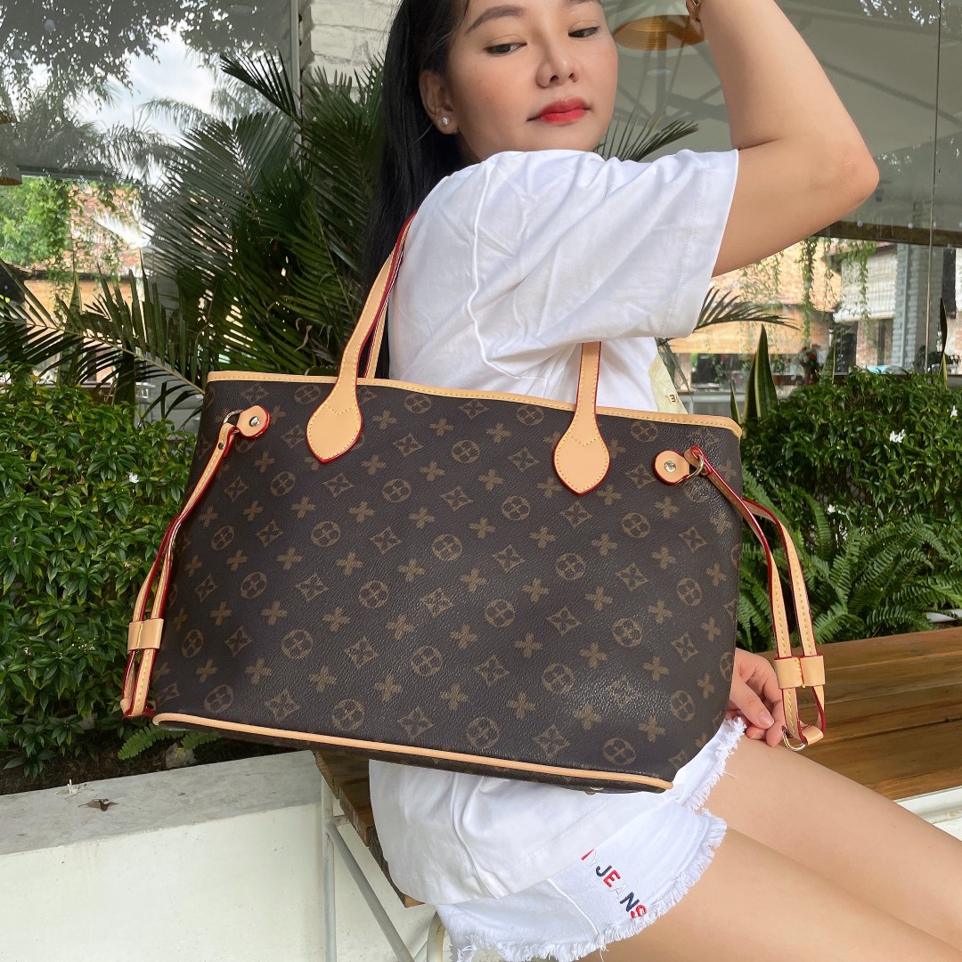 Túi tote họa tiết da vân đẳng cấp, quý phái, sang trọng, đựng được giấy tờ A4, đựng được laptop